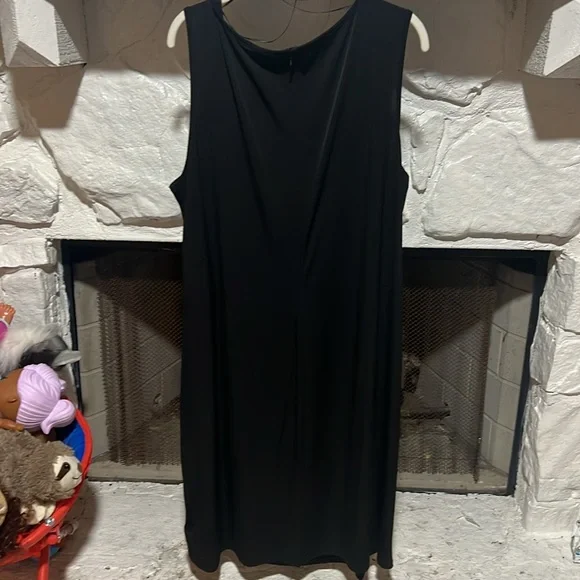 Michael Kors Black Dress, Zip Back, Silver Front Buckle Size 3X Brand New - Picture 7 of 7